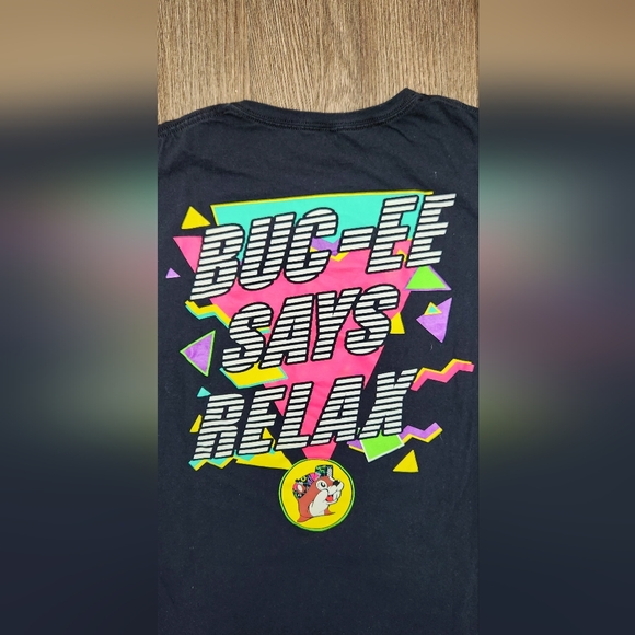 90s Themed Adult Bucee's Says Relax Graphic T-Shirt Size Medium 🧢 - Picture 6 of 6